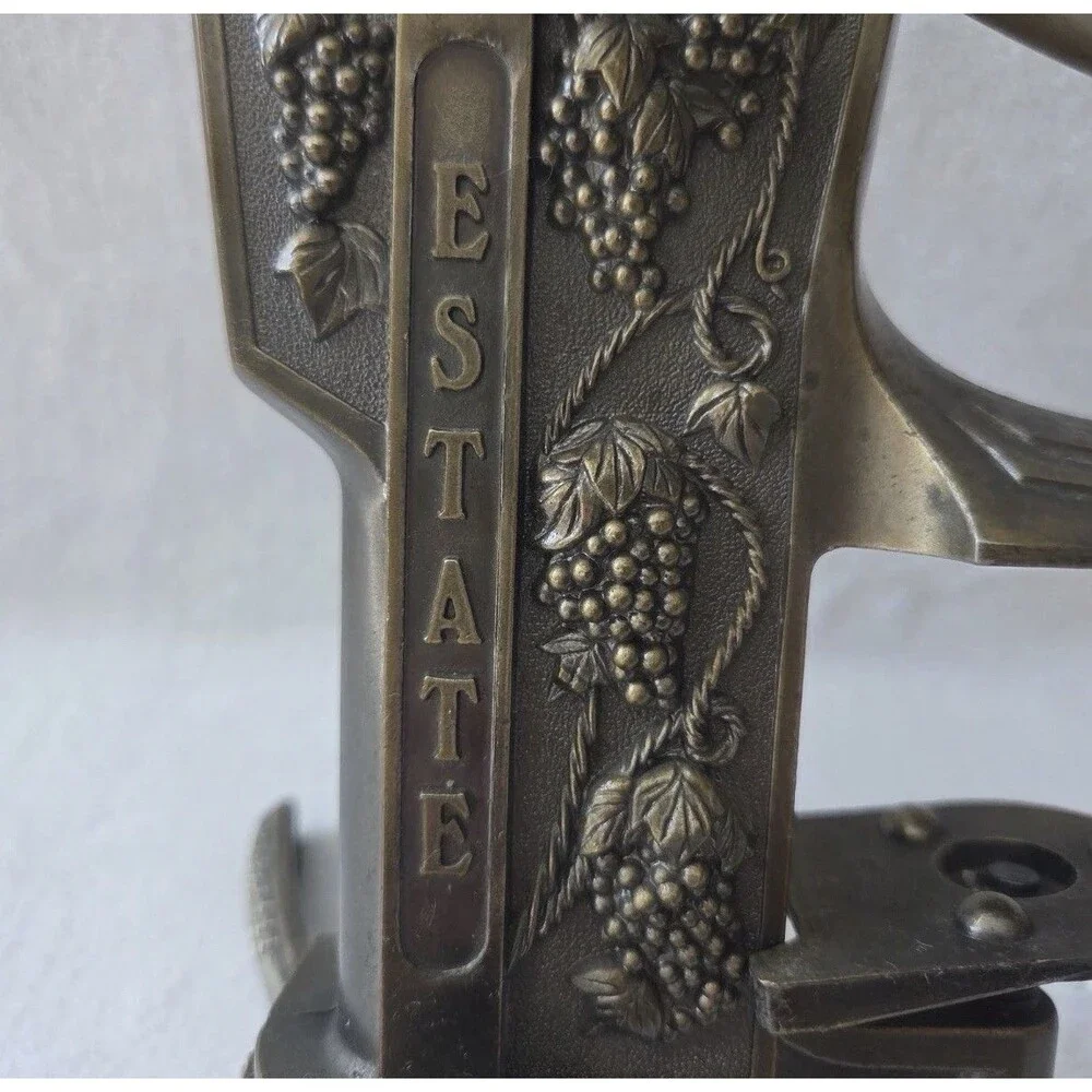 Vintage Rogar Estate Counter Mount Table Top Corkscrew Wine Bottle Opener Bar